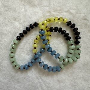 Elegant Multicolor Beaded Bracelet Set